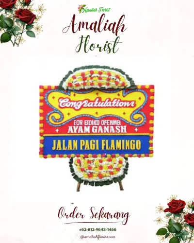 Bunga Papan Congratulation di Kalitlaga